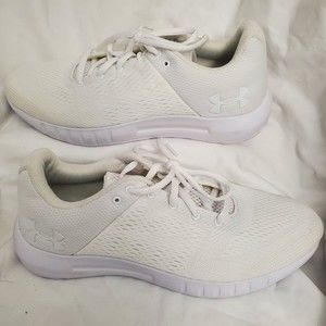 Under Armour Ua Micro G Pursuit Mens Running Shoes White Size 8.5 3000011-112